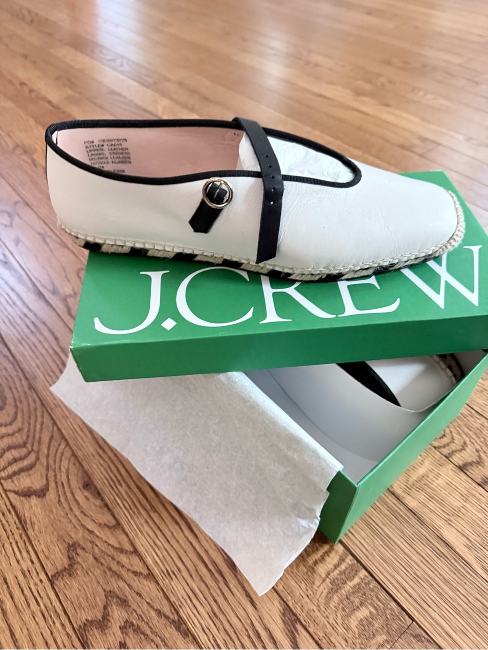 Made-in-Spain Mary Jane espadrilles in leather - Picture 5 of 6